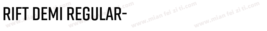 Rift Demi Regular字体转换